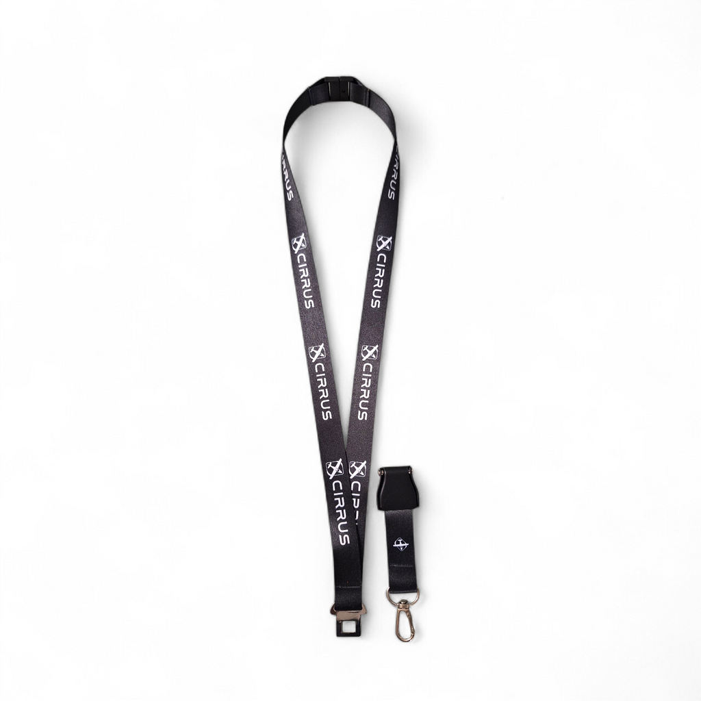 CIRRUS LANYARD SEAT BELT CHAPA NEGRA