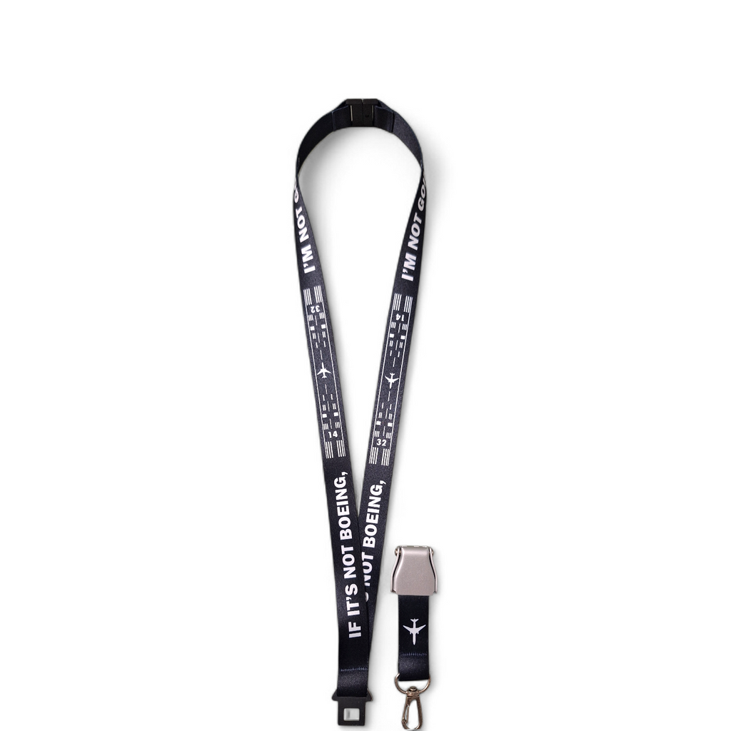 BOEING IF IT´S NOT BOEING I'M NOT GOING PISTA LANYARD SEAT BELT