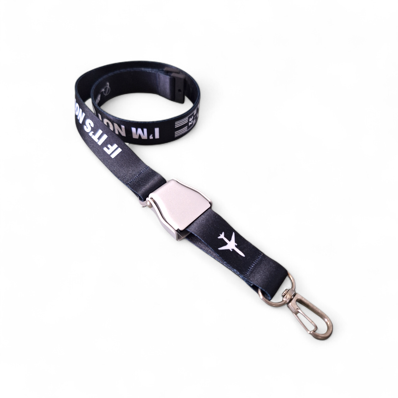 BOEING IF IT´S NOT BOEING I'M NOT GOING PISTA LANYARD SEAT BELT