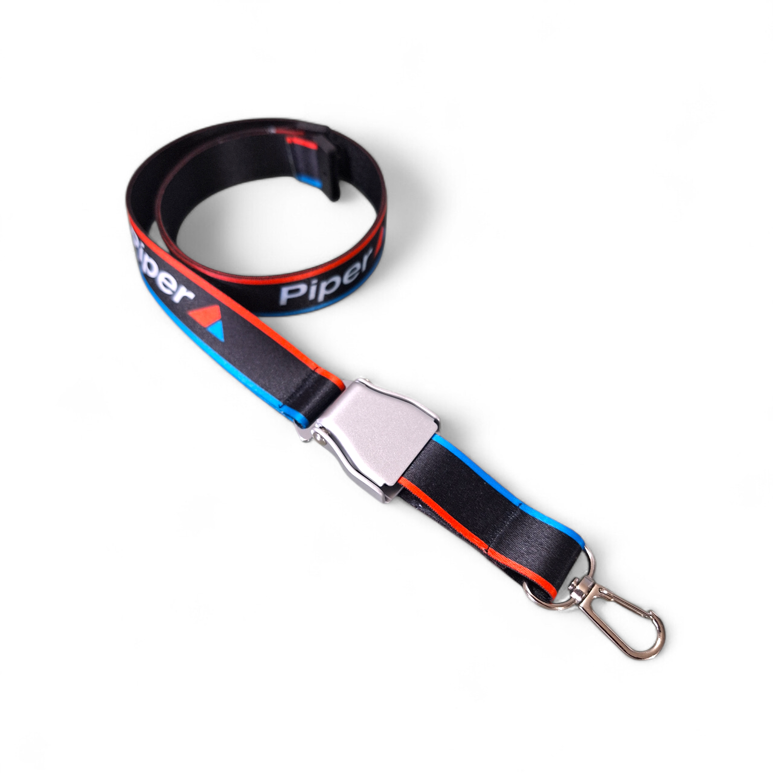 PIPER LANYARD SEAT BELT BORDES ROJO Y AZUL