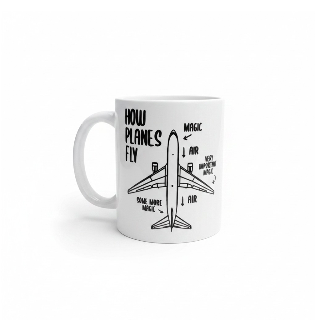 MUG CLASICO HOW PLANES FLY