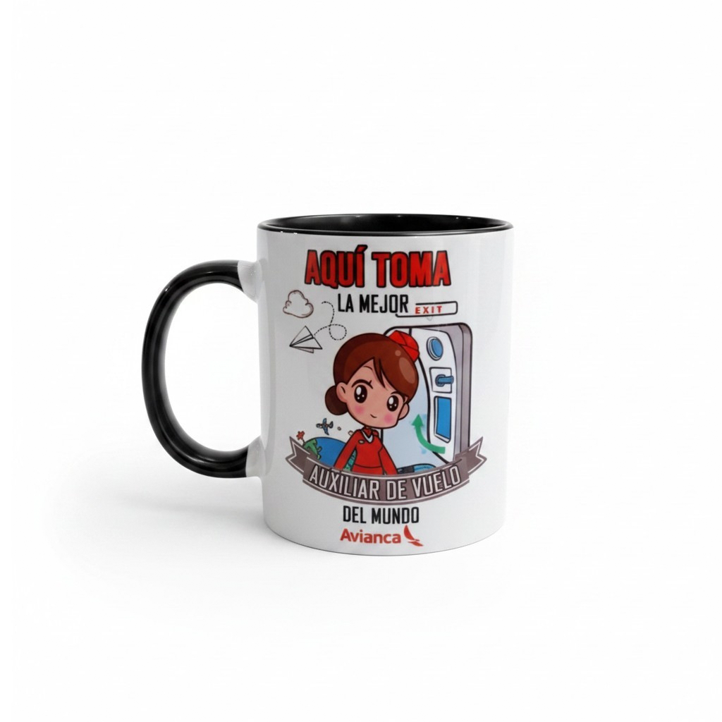 MUG AQUI TOMA LA MEJOR AUXILIAR DE VUELO AVIANCA