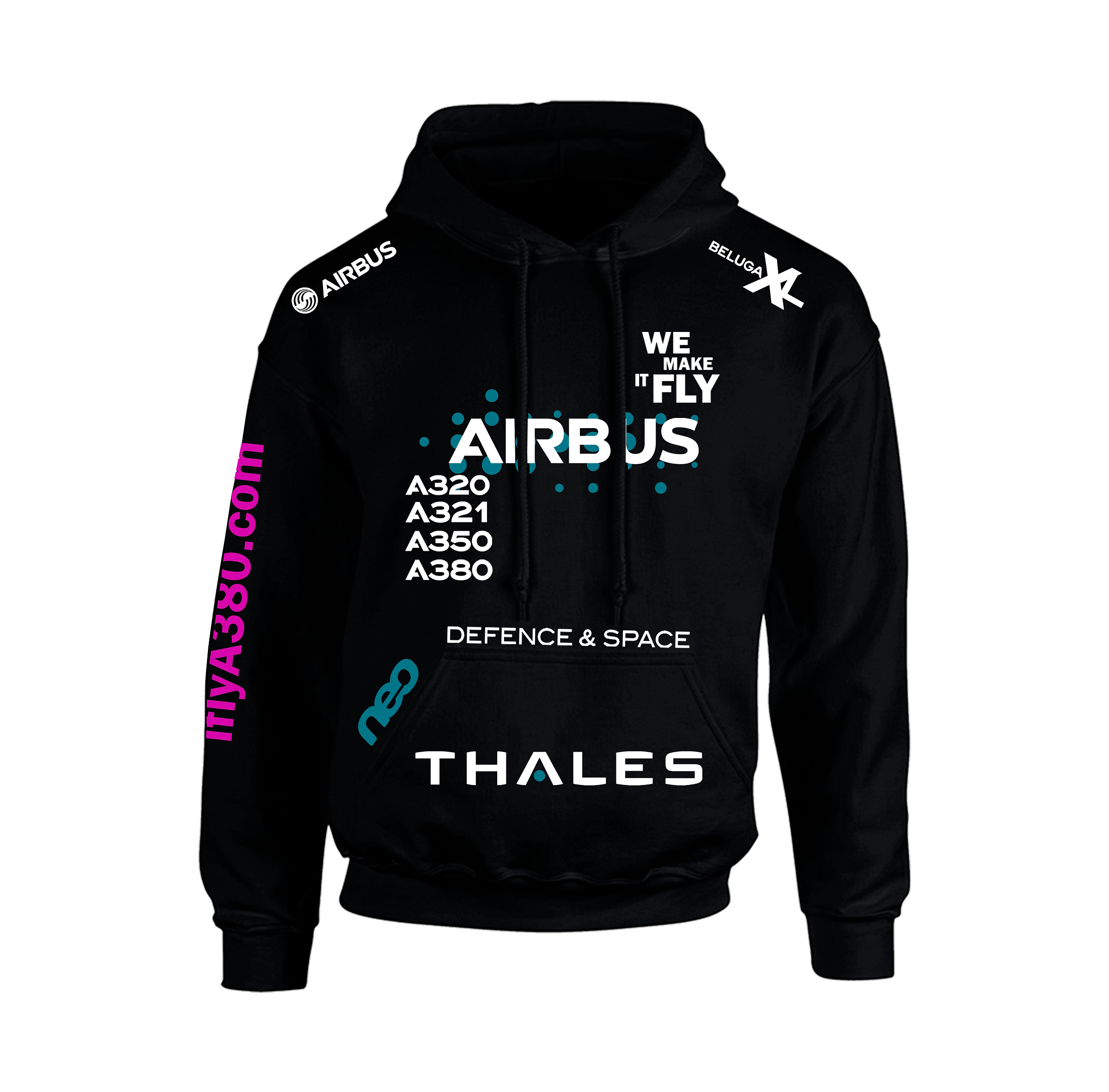 HOODIE AIRBUS THALES TIPO NASCAR