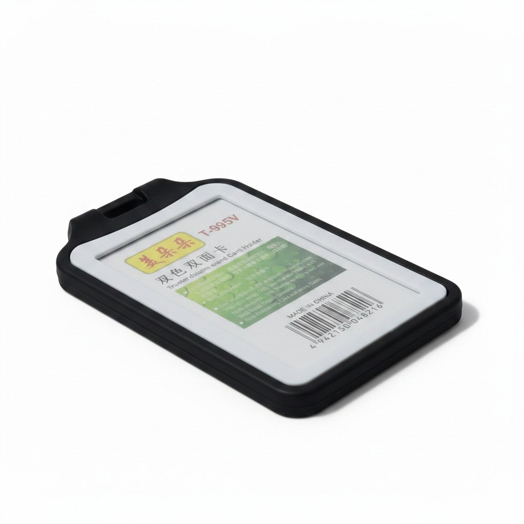 PORTA CARNET DOBLE MARCO NEGRO