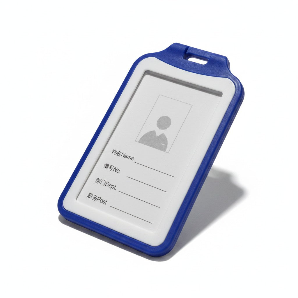 PORTA CARNET DOBLE MARCO AZUL