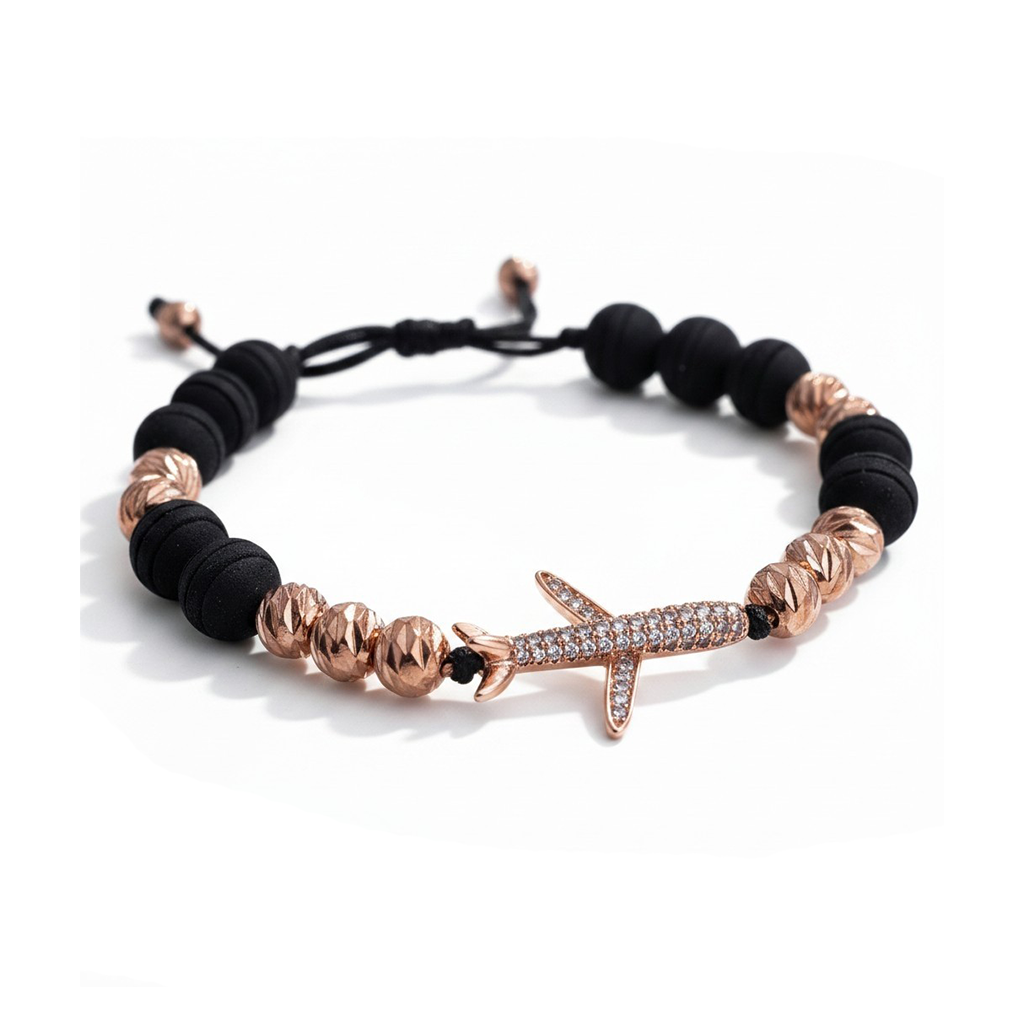 Pulsera Ajustable con Abalorios y Detalle de Avion (Copia) (Copia) (Copia) (Copia)