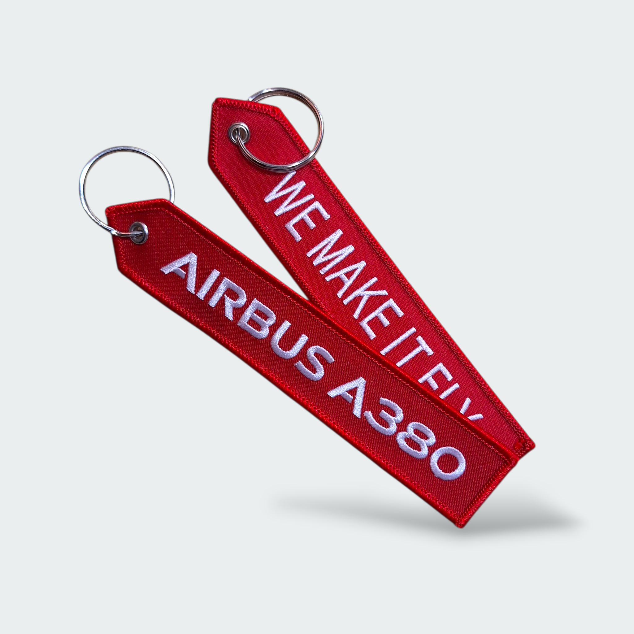 LLAVERO  AIRBUS A380 WE MAKE IT FLY ROJO