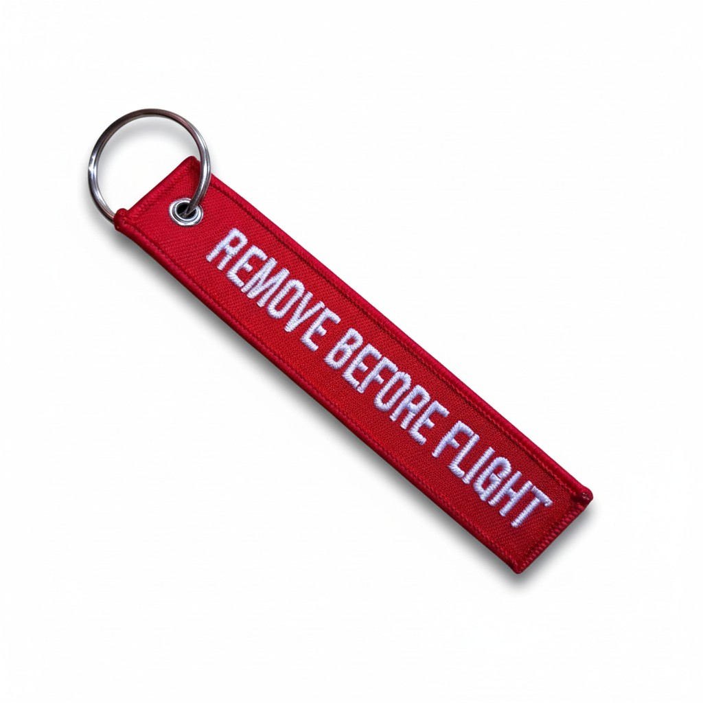 REMOVE BEFORE FLIGHT ROJO LLAVERO