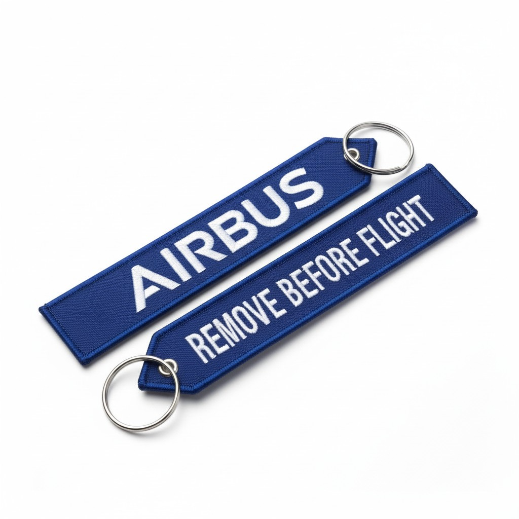AIRBUS "REMOVE BEFORE FLIGTH"  AZUL LLAVERO
