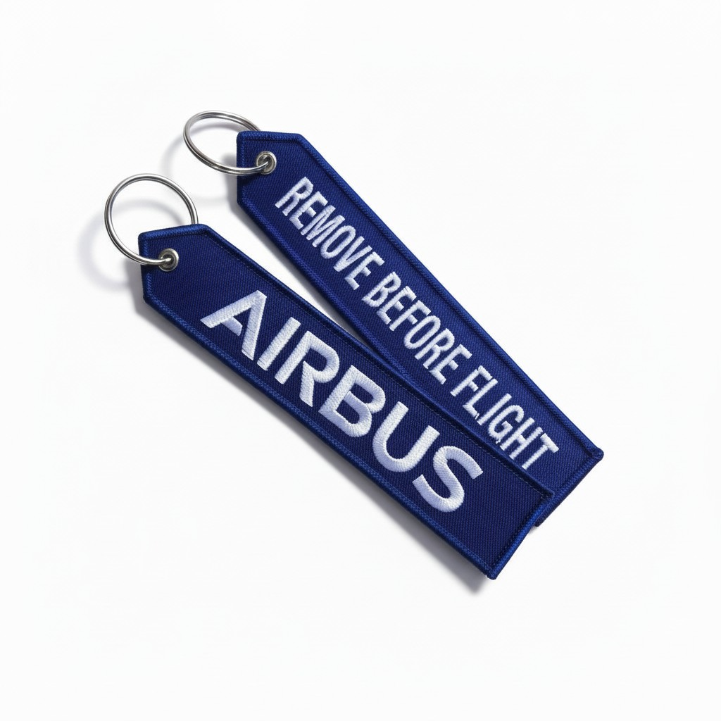 AIRBUS "REMOVE BEFORE FLIGTH"  AZUL LLAVERO