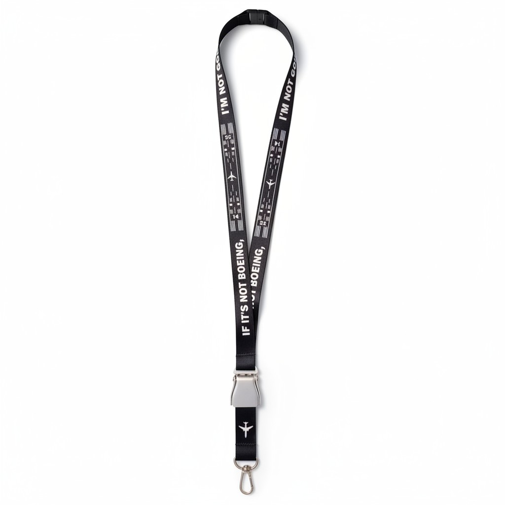 BOEING IF IT´S NOT BOEING I'M NOT GOING PISTA LANYARD SEAT BELT