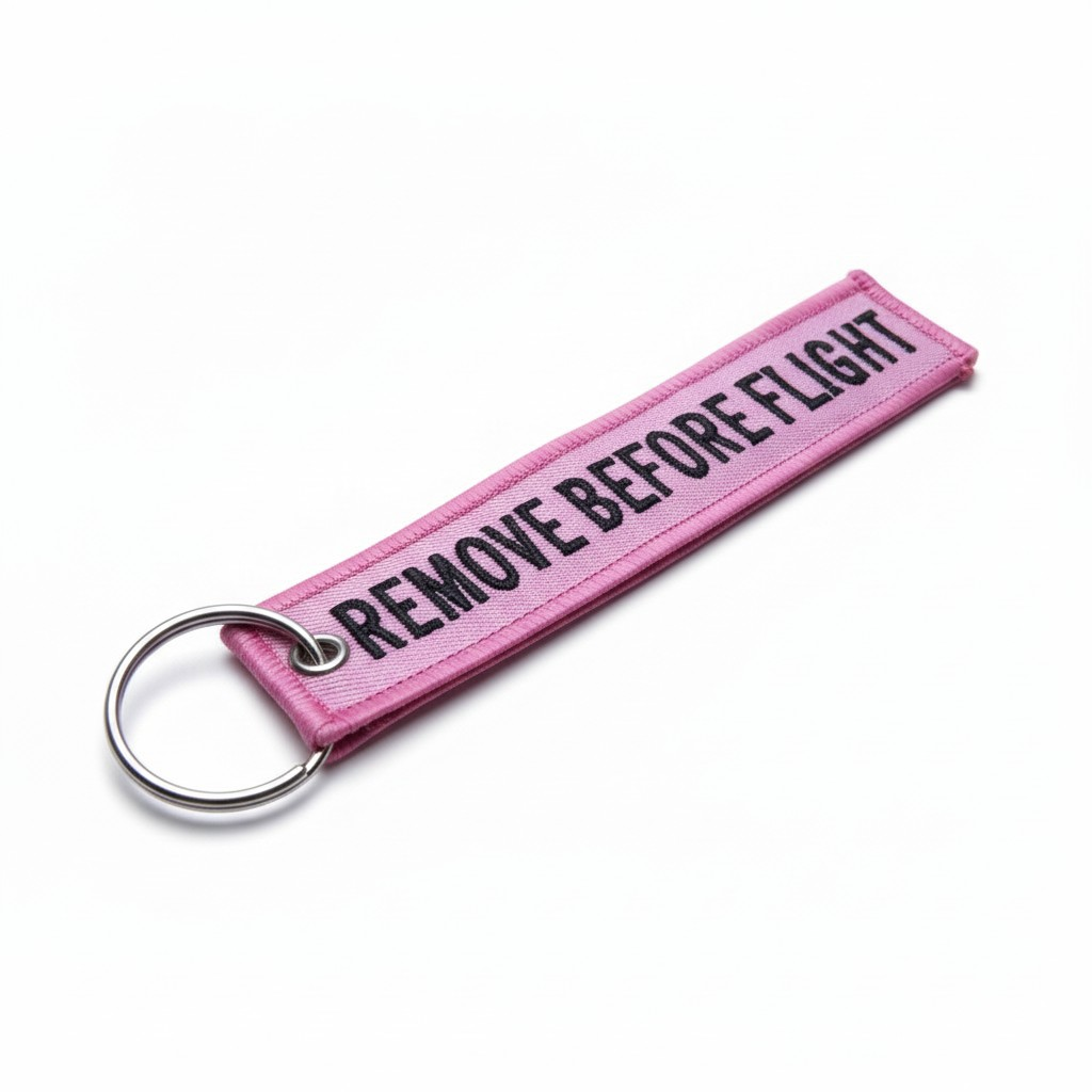 REMOVE BEFORE FLIGHT ROSADO LLAVERO
