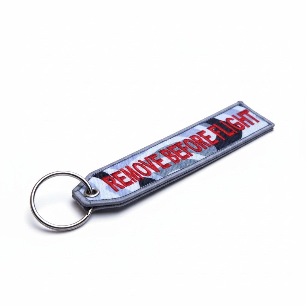 REMOVE BEFORE FLIGHT CAMUFLADO LLAVERO