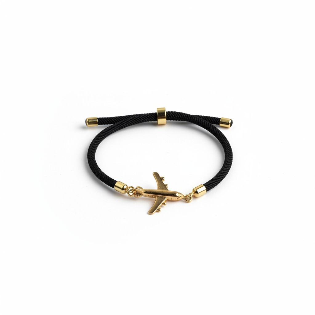 Pulsera Ajustable con Abalorios y Detalle de Avion (Copia)