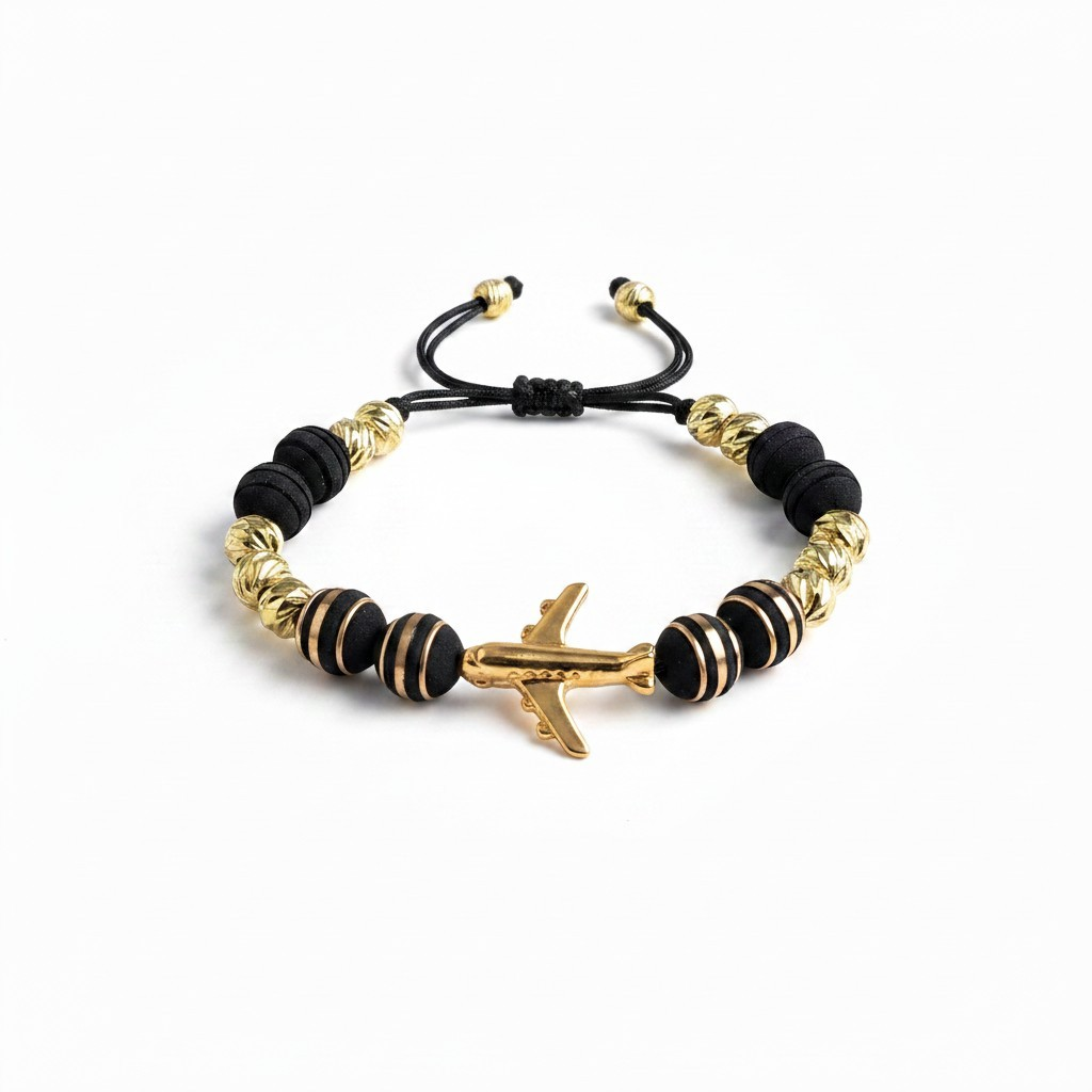 Pulsera Ajustable con Abalorios y Detalle de Avion (Copia) (Copia) (Copia) (Copia) (Copia) (Copia) (Copia) (Copia)