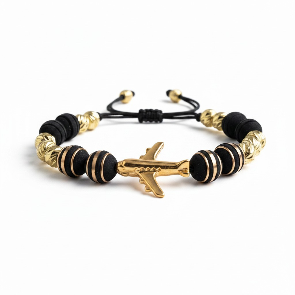 Pulsera Ajustable con Abalorios y Detalle de Avion (Copia) (Copia) (Copia) (Copia) (Copia) (Copia) (Copia) (Copia)