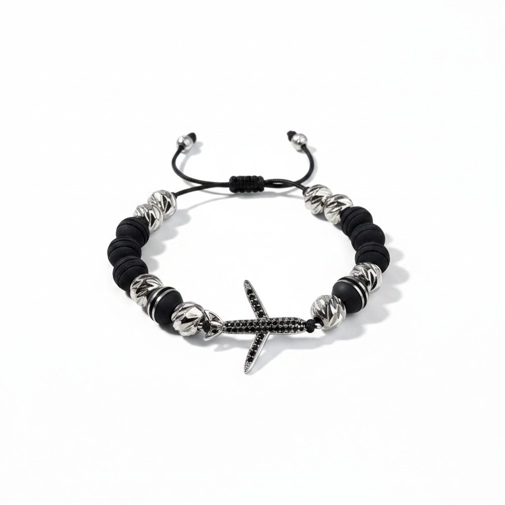 Pulsera Ajustable con Abalorios y Detalle de Avion (Copia) (Copia) (Copia) (Copia) (Copia) (Copia) (Copia) (Copia) (Copia)