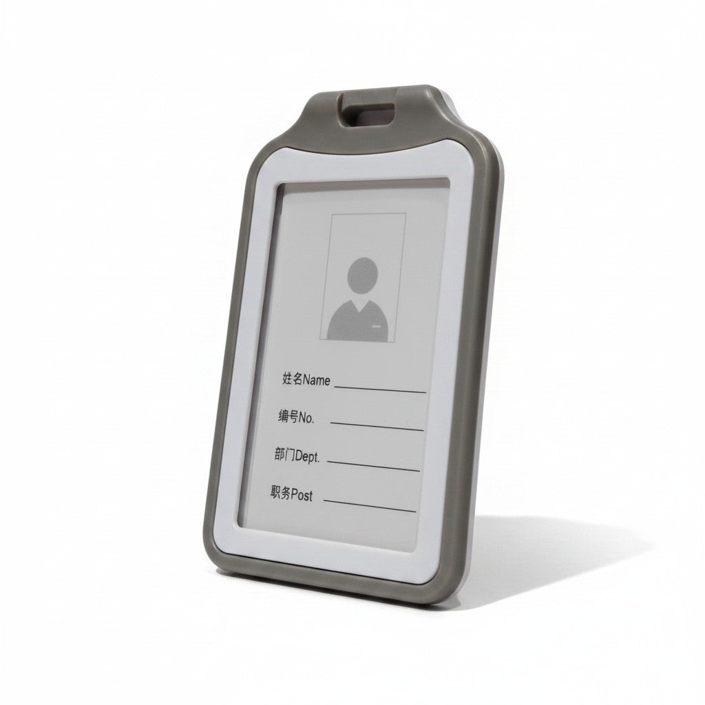 PORTA CARNET DOBLE MARCO GRIS